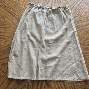 H&M Light Beige A-Line Skirt